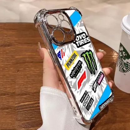 MZ.PP Phone Case For 17 16 15 14 13 12 11 X XS PRO PLUS MAX Quad Cushion Drop Protection Phone Case #IPMZ10 Protective Smartphone Cellphone Cover