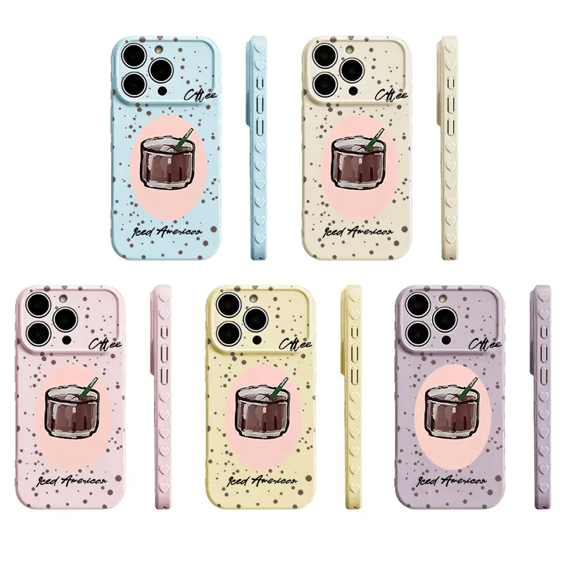 Cute Iced Americano Print iPhone Case