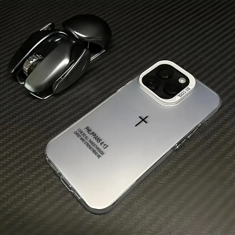 The Holy Cross Pattern Case Fashion Laser Craft Phone Case for iPhone 17 16 15 14 13 12 11 Samsung Galaxy S25 S24 S23 S22 Anti-Drop Protection
