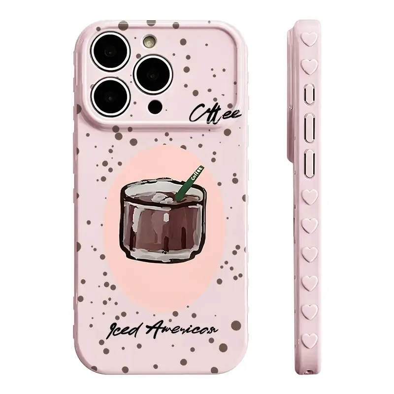Cute Iced Americano Print iPhone Case