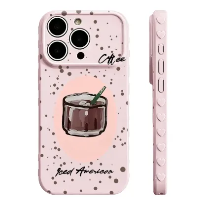 Cute Iced Americano Print iPhone Case