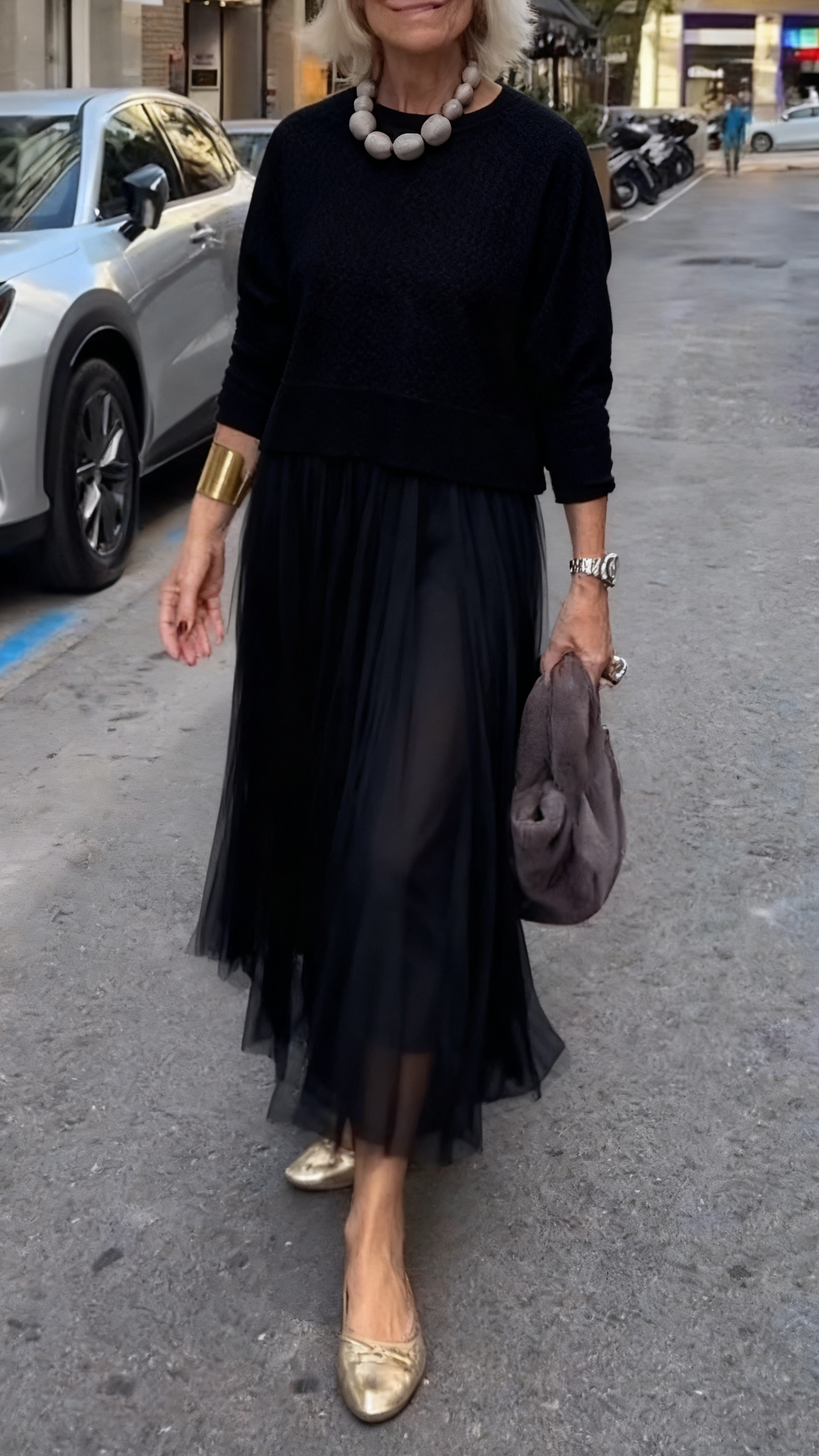 Women Inner Dress + Top Casual Suit