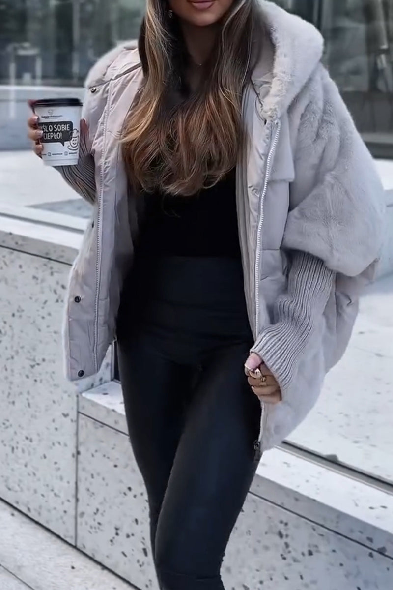 Women's Winter Multicolor Hooded Thermal Jacket | EU