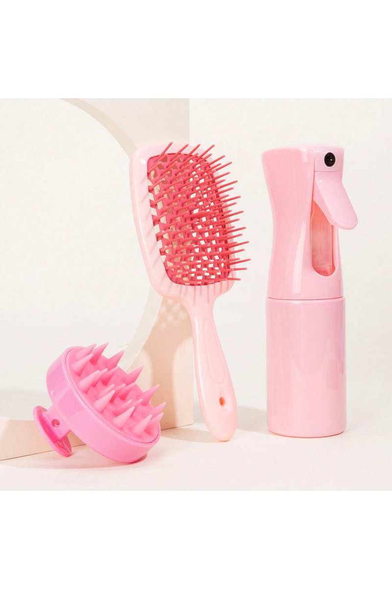 Women's Home Use Straight Hair Curly Hollow Comb Set