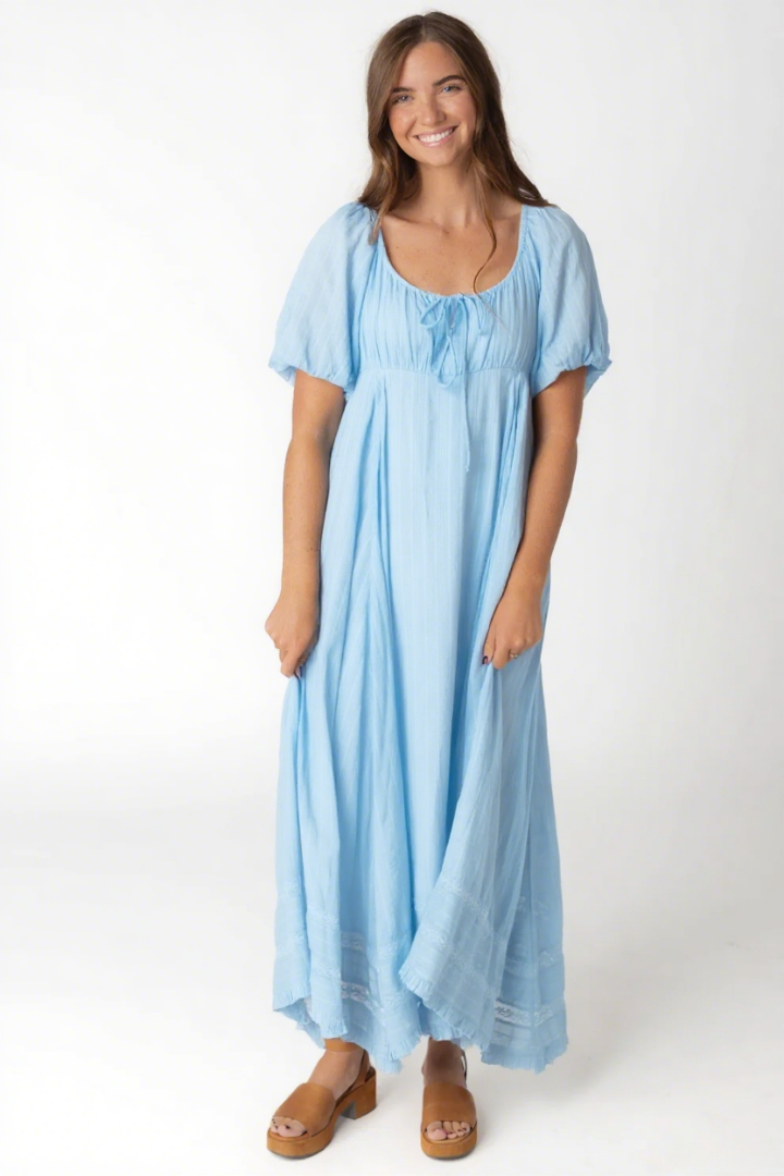 New Elegant Lantern Sleeve Dress