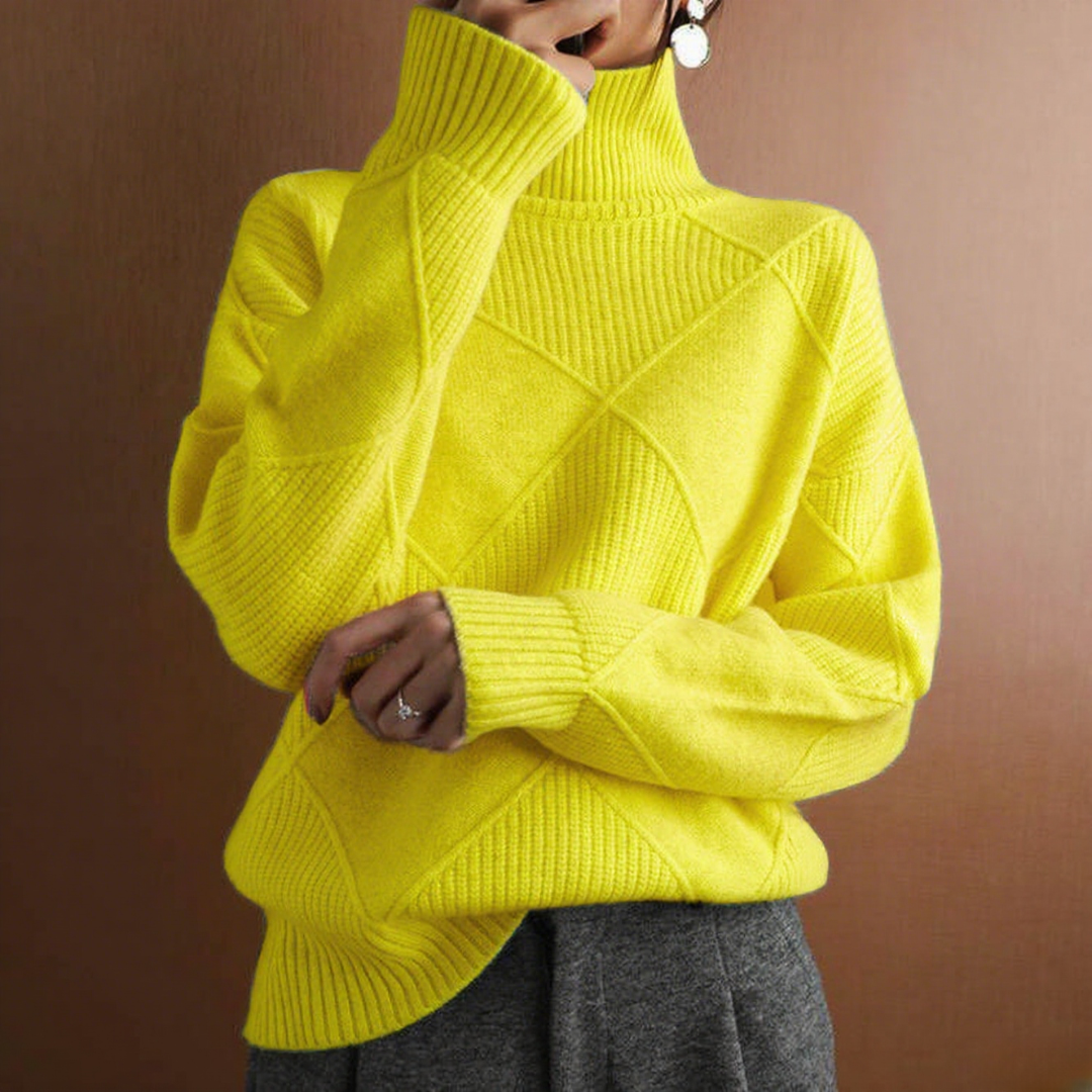 2025 Diamond Loose Knit Cashmere Sweater