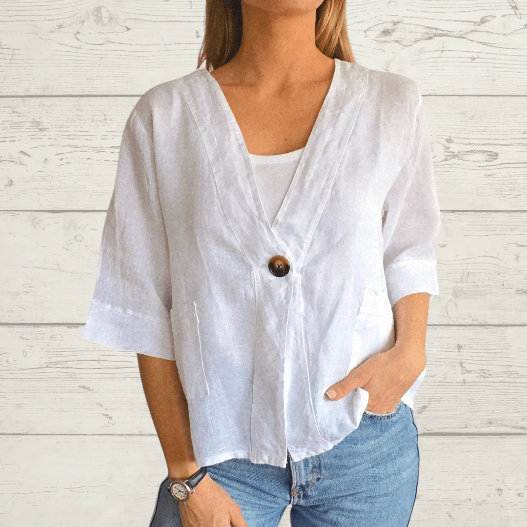 🔥100% Italian linen jacket