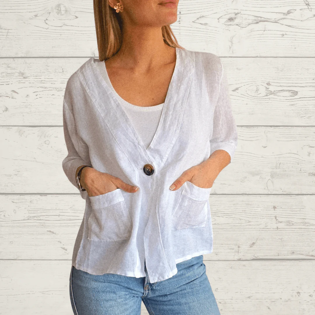 🔥100% Italian linen jacket