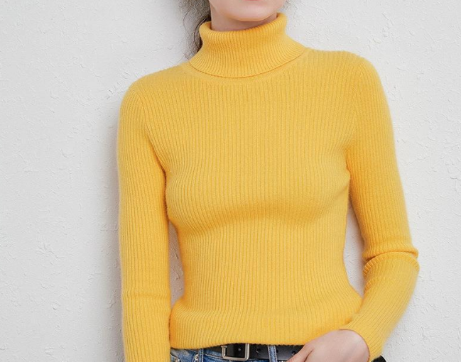 2024 Thickened cardigan turtleneck knit sweater