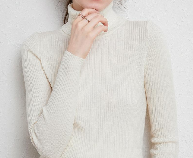2024 Thickened cardigan turtleneck knit sweater