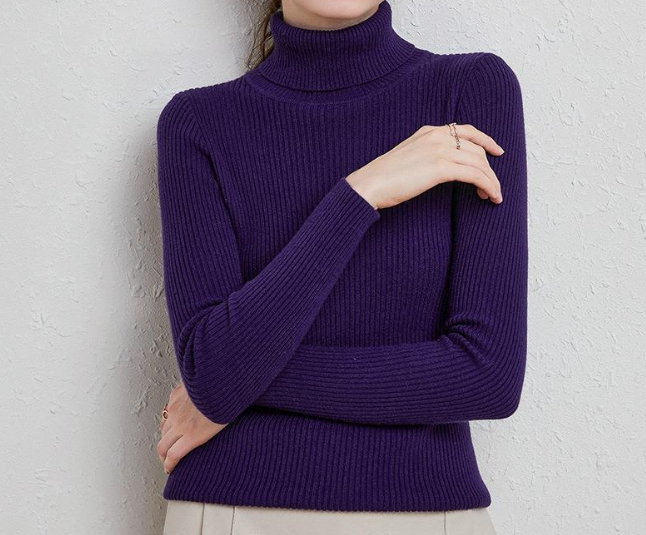 2024 Thickened cardigan turtleneck knit sweater