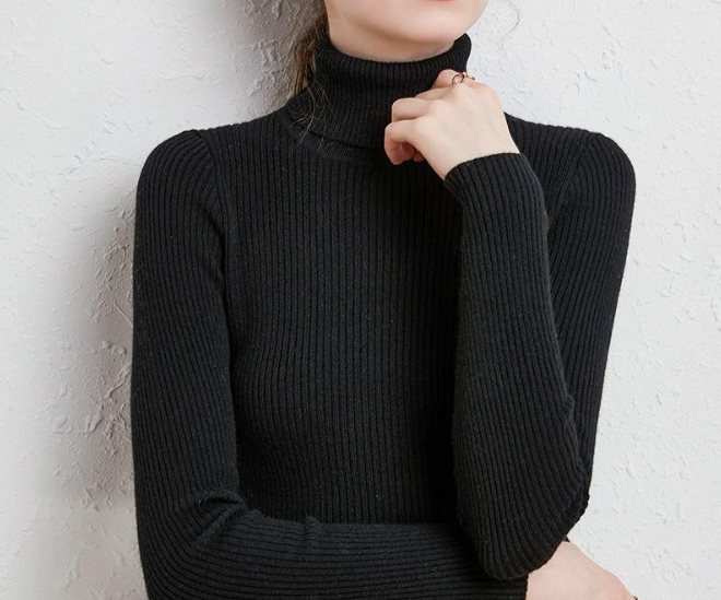 2024 Thickened cardigan turtleneck knit sweater