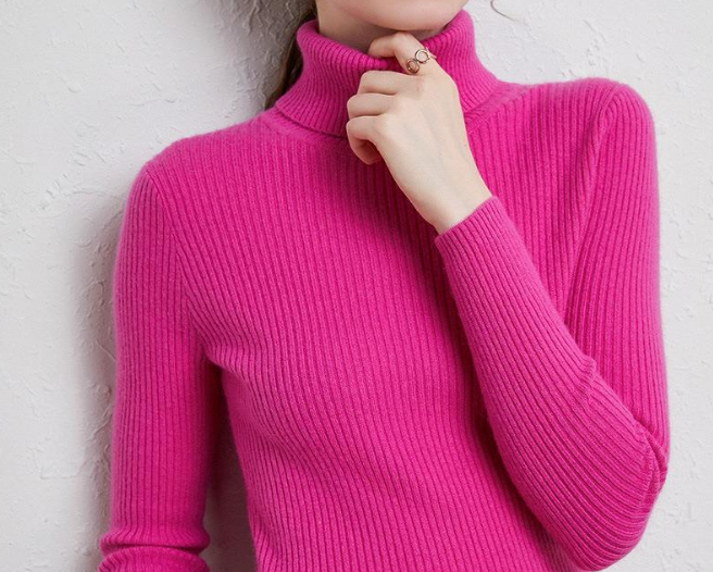 2024 Thickened cardigan turtleneck knit sweater