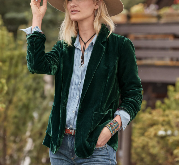 2024 Autumn/Winter Canary Christmas suit jacket