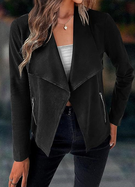 Autumn/winter women's casual loose suede coat
