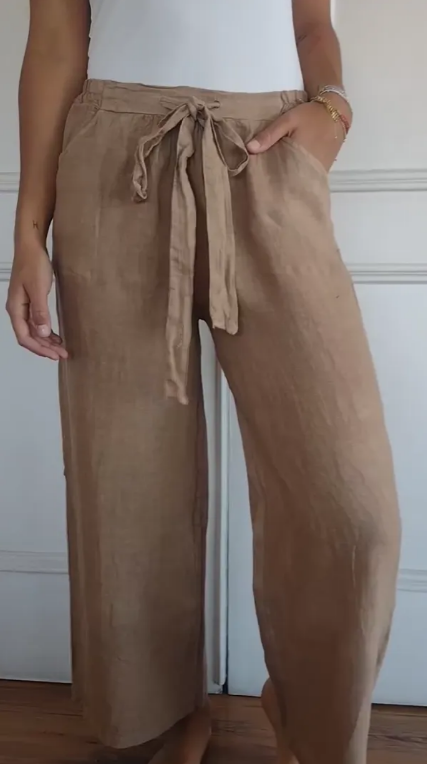 Cotton And Linen Button Shirt With Both Sides