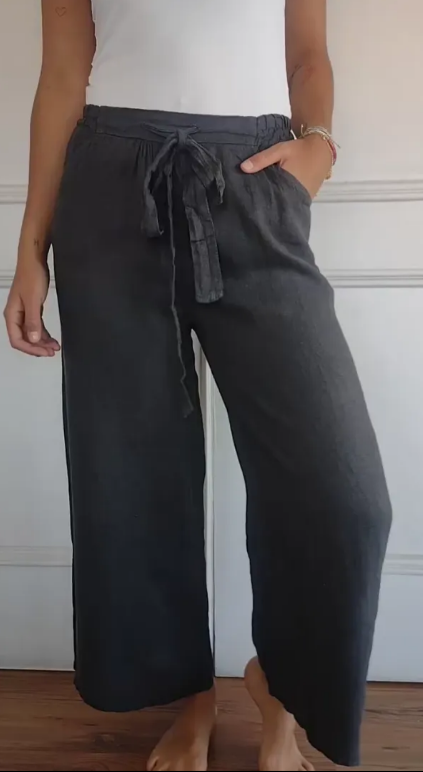 Cotton And Linen Button Shirt With Both Sides