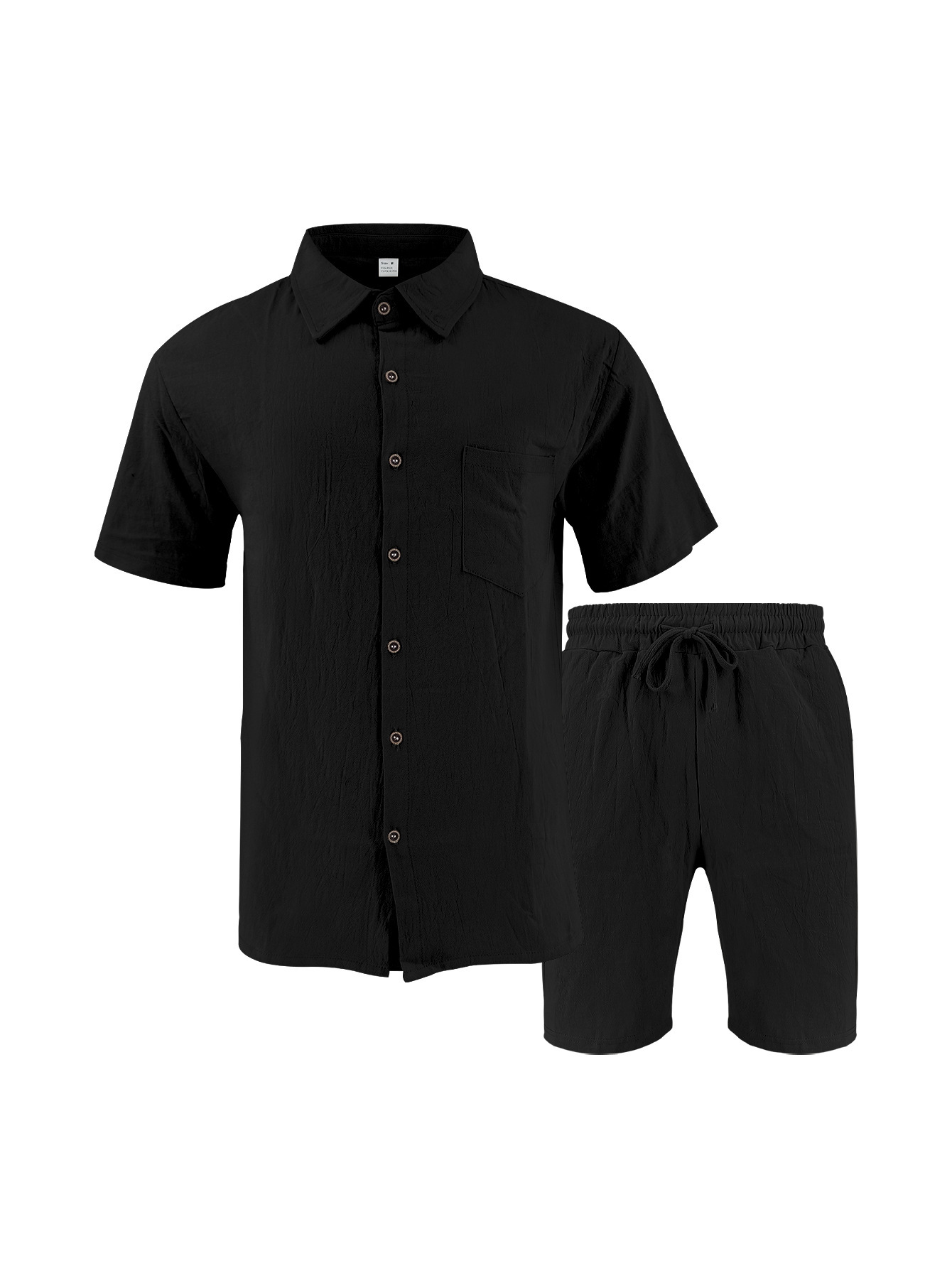 Casual Loose Cotton and Linen Cardigan Set