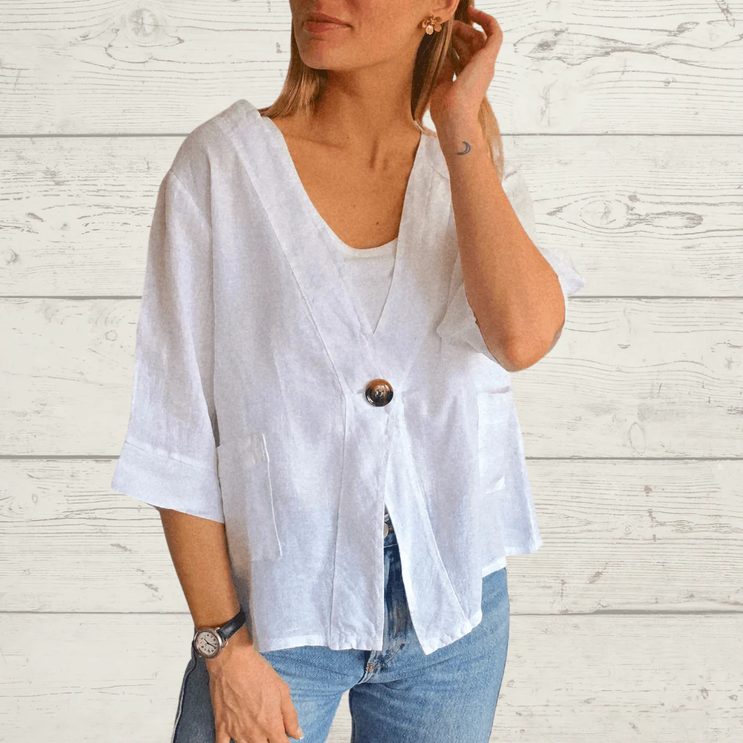 🔥100% Italian linen jacket