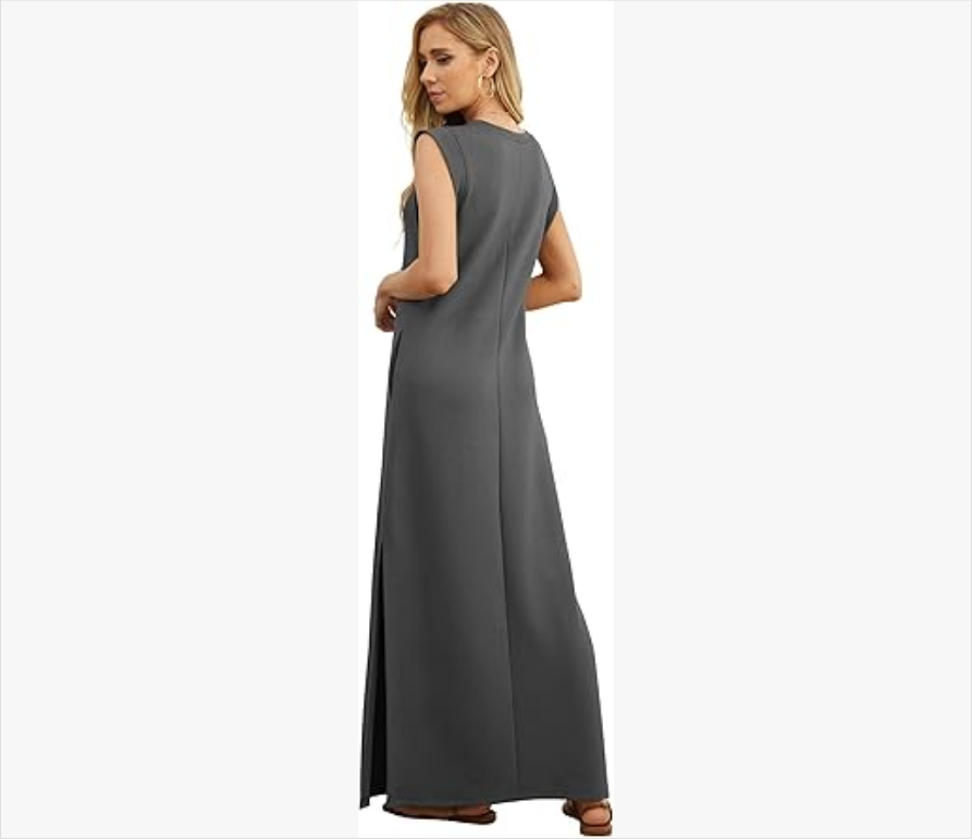 Women's Casual Loose Slit Maxi Skirt