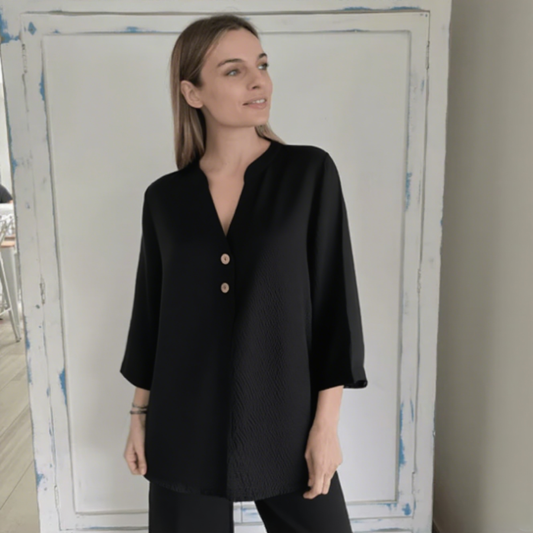 Casual Loose Two Button Shirt