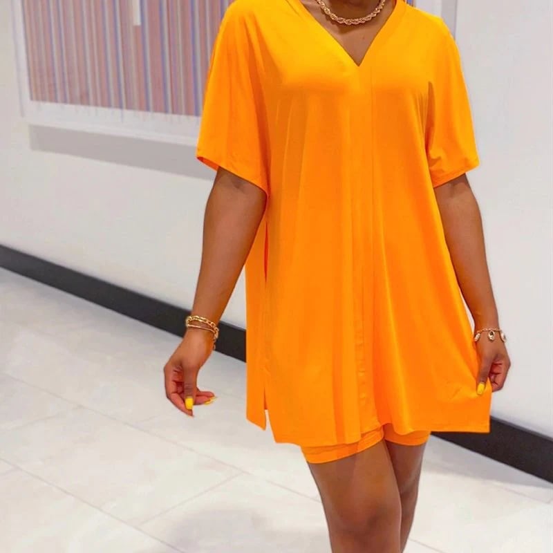 💃NEW V-Neck Tops & Shorts Set💗