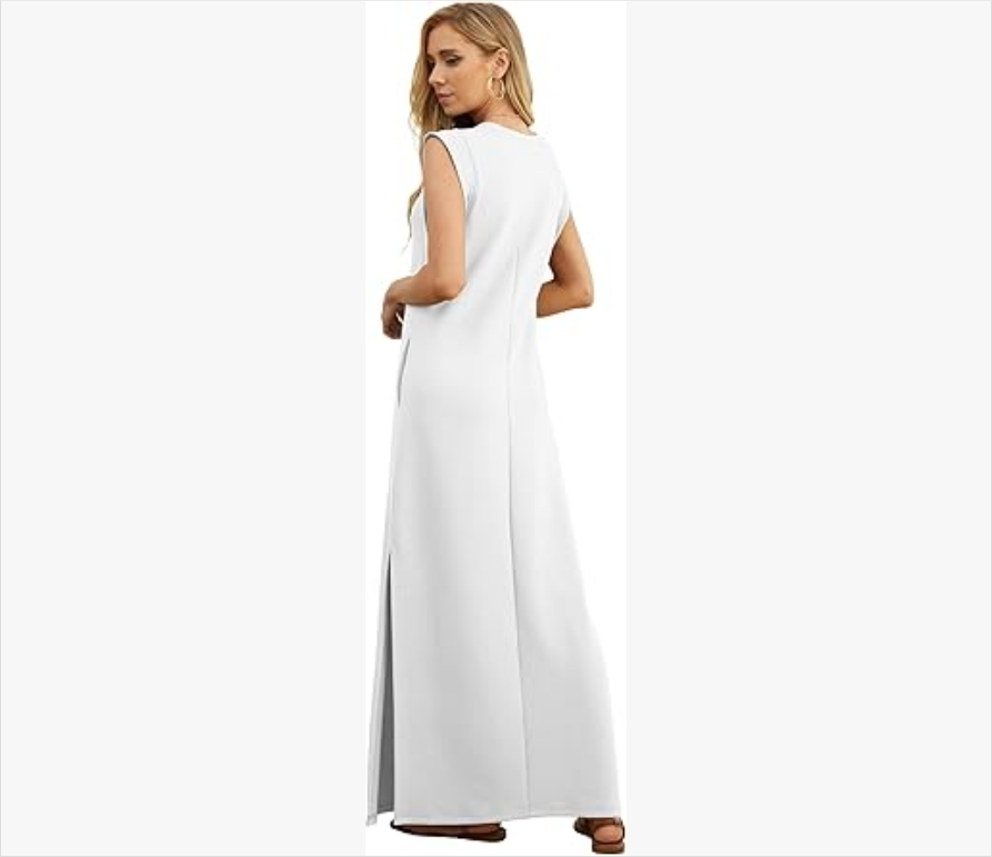 Women's Casual Loose Slit Maxi Skirt