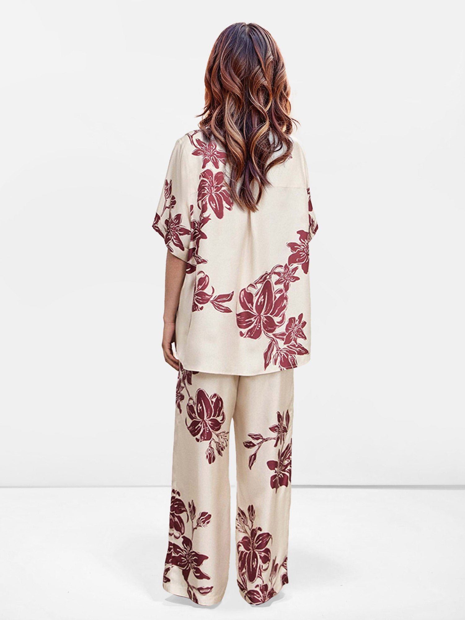 Floral Elegance Oversized Shirt