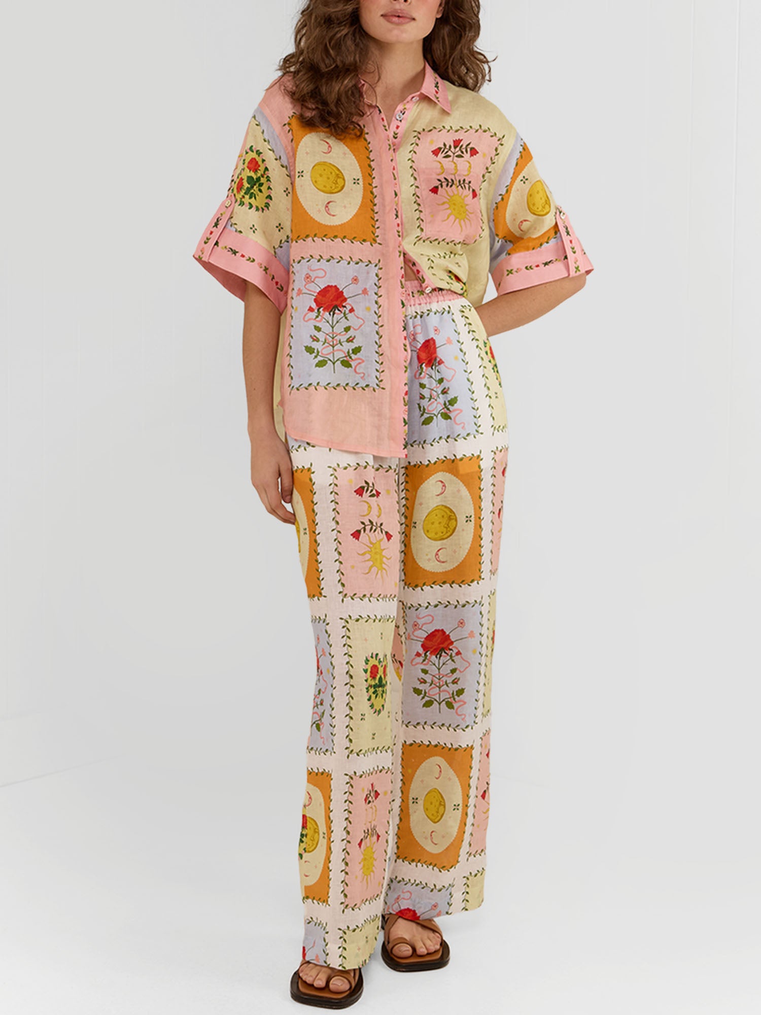 Citrus Garden Relaxed Shirt