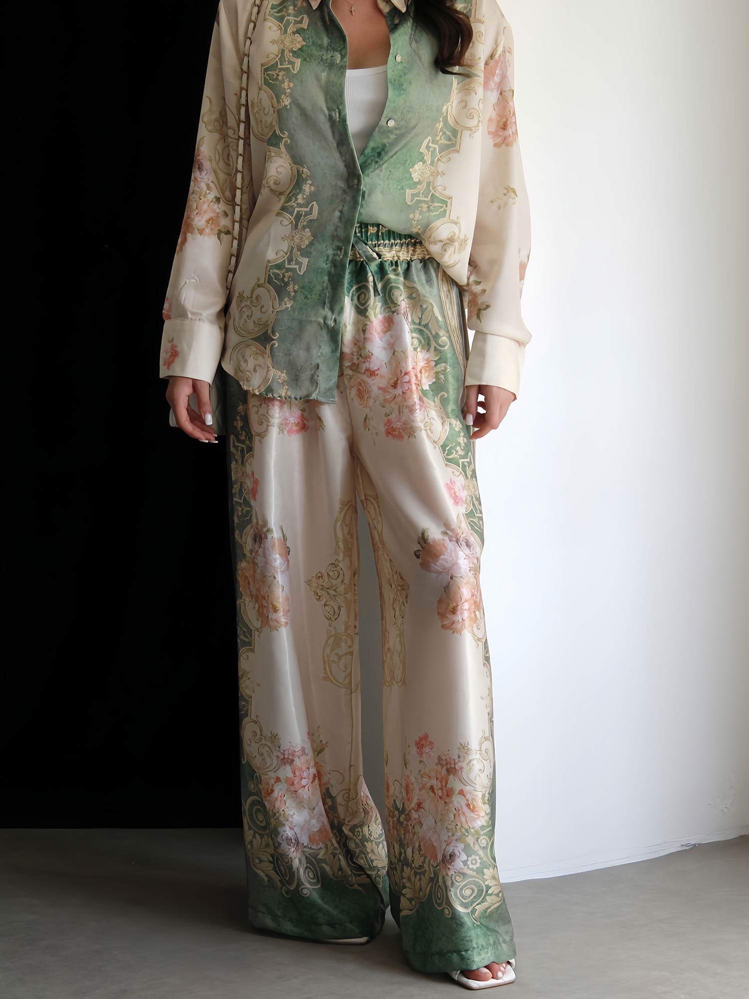 Regal Flow Wide-Leg Pants