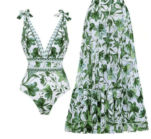 Large size two-piece beach dress bikini