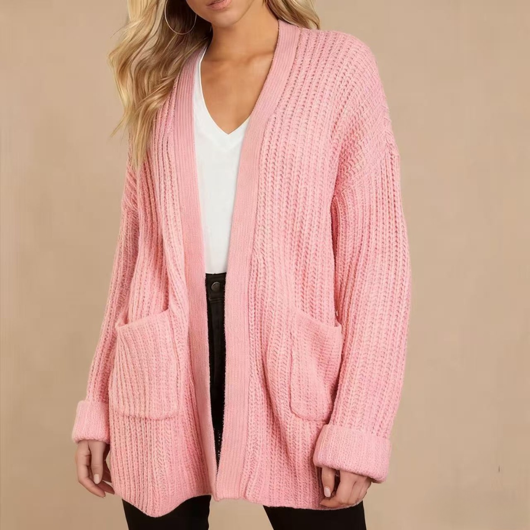 2025 🔥Women's Loose mid-length knitted cardigan