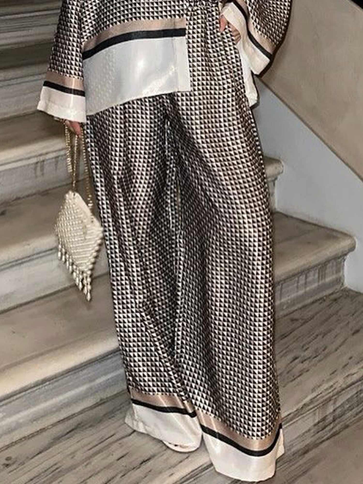 Noir Luxe Wide-Leg Pants