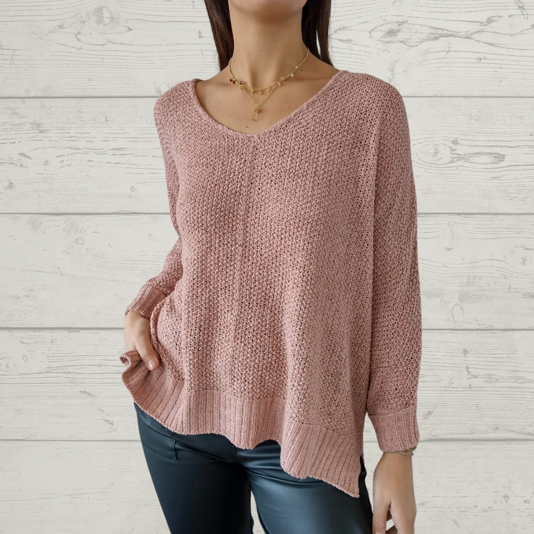 Women's Loose V-neck sweater