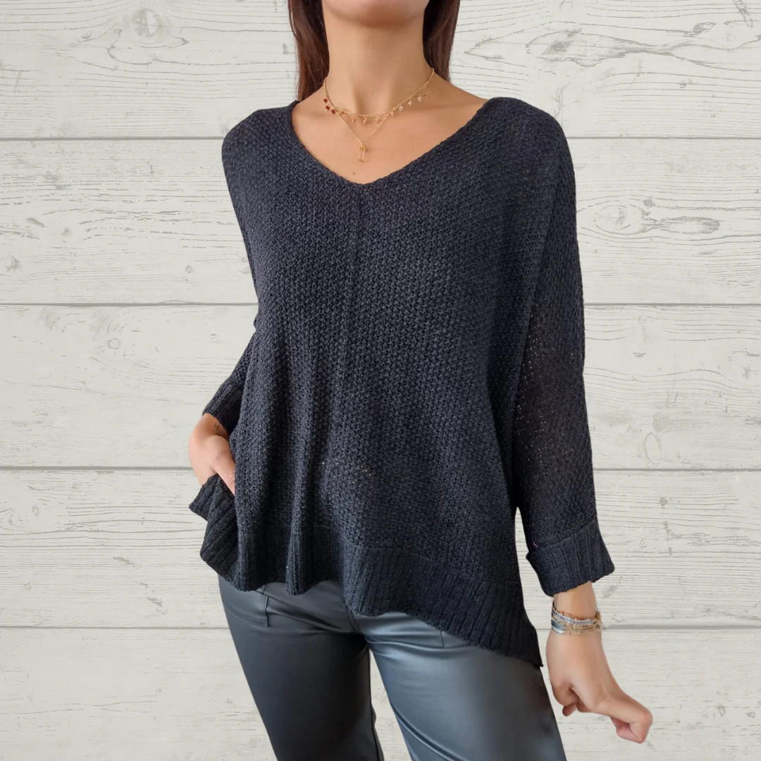 Women's Loose V-neck sweater