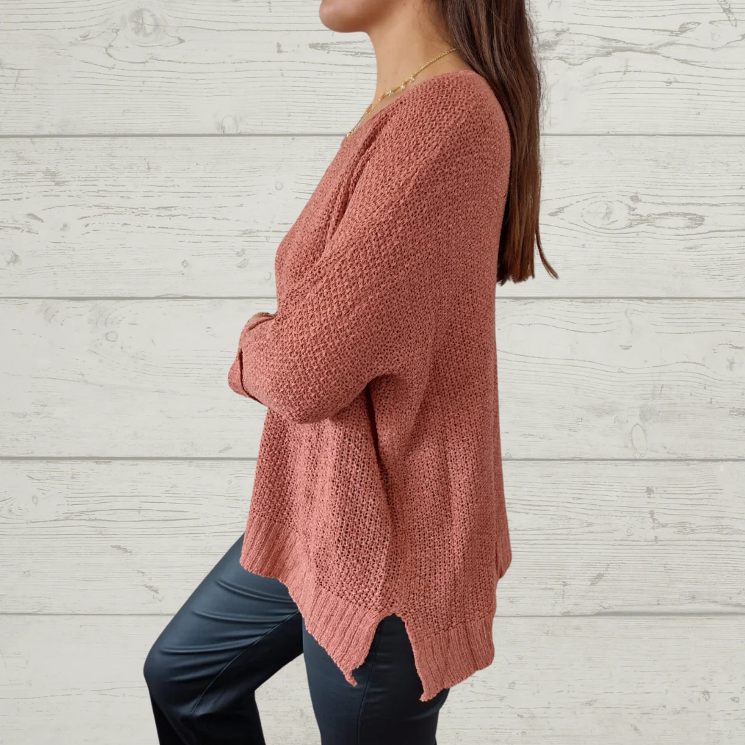 Women's Loose V-neck sweater