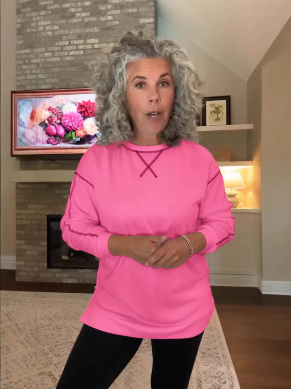 Women‘s Oversize Sweatshirt Crewneck Tunic Pollover Shirts Side Zipper Hoodie Sweater