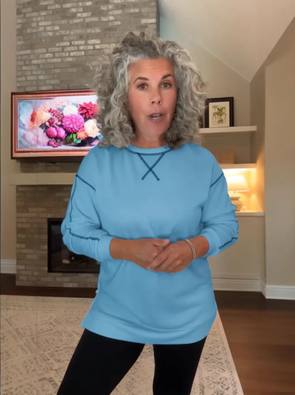 Women‘s Oversize Sweatshirt Crewneck Tunic Pollover Shirts Side Zipper Hoodie Sweater