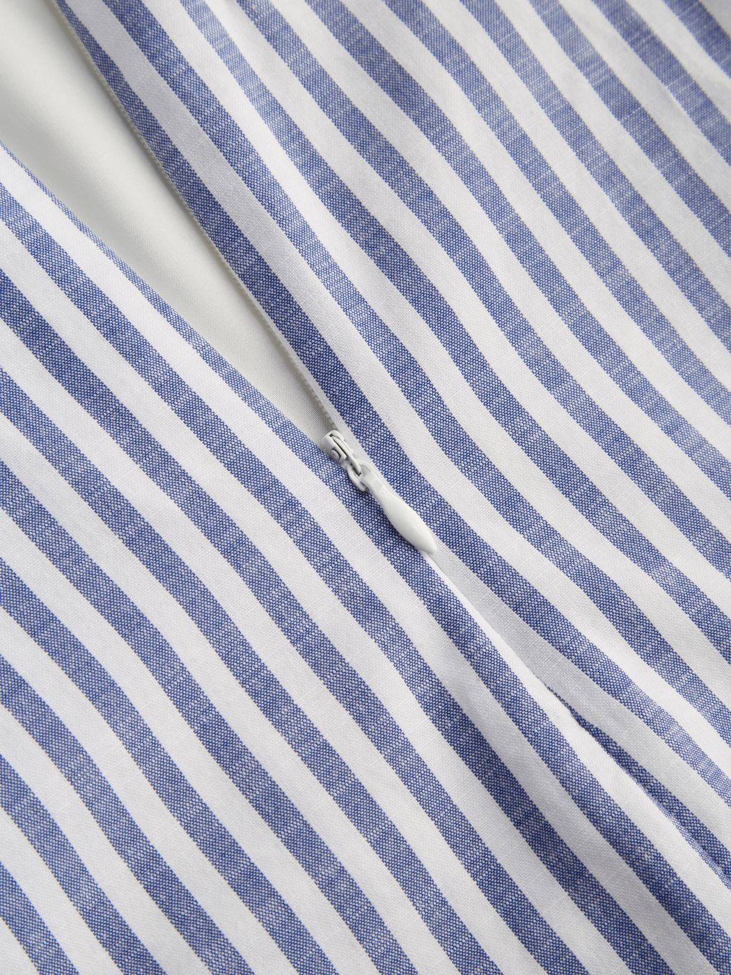 Cotton-blend Boat Neck Stripe Bowknot Backless Mini Dress