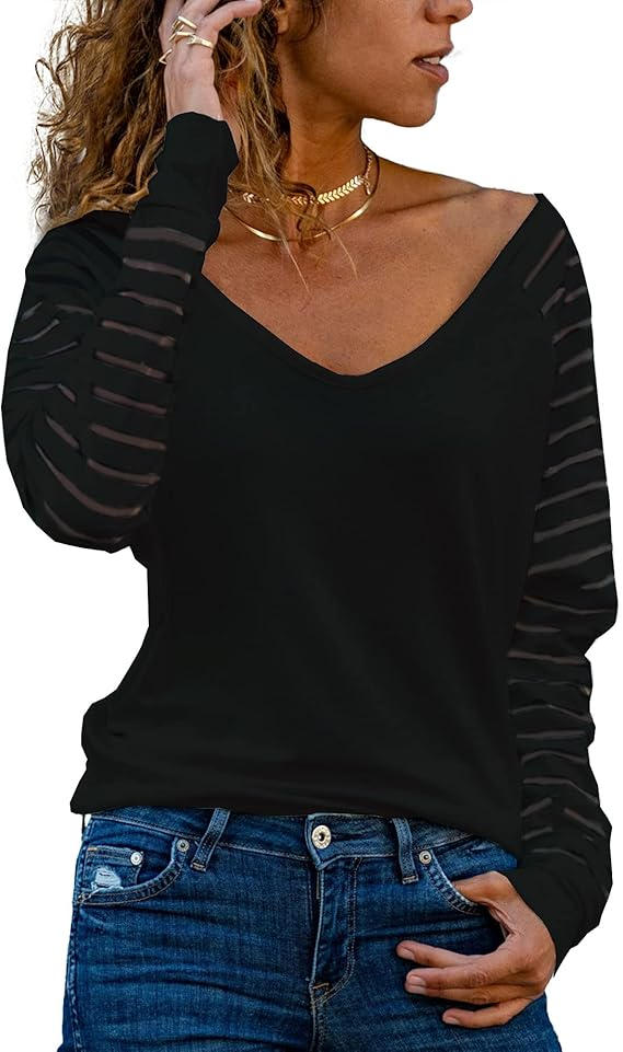 2026 New Casual Striped Patchwork T-Shirt