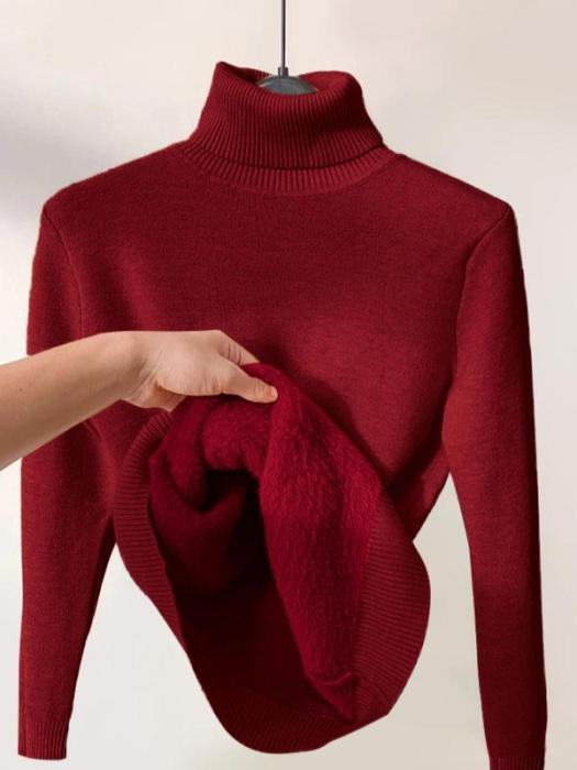 🔥Christmas Sale 60% Off🔥 - Women's Turtleneck Plush Cashmere Sweater