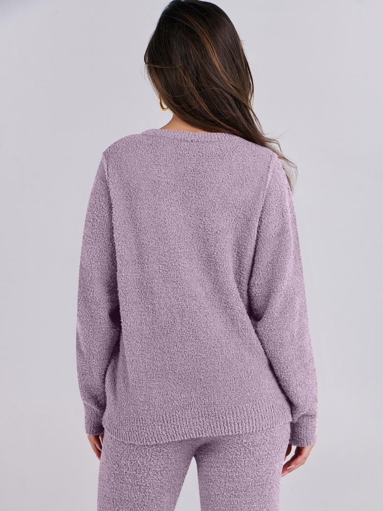 Women's plush leisure warm suit