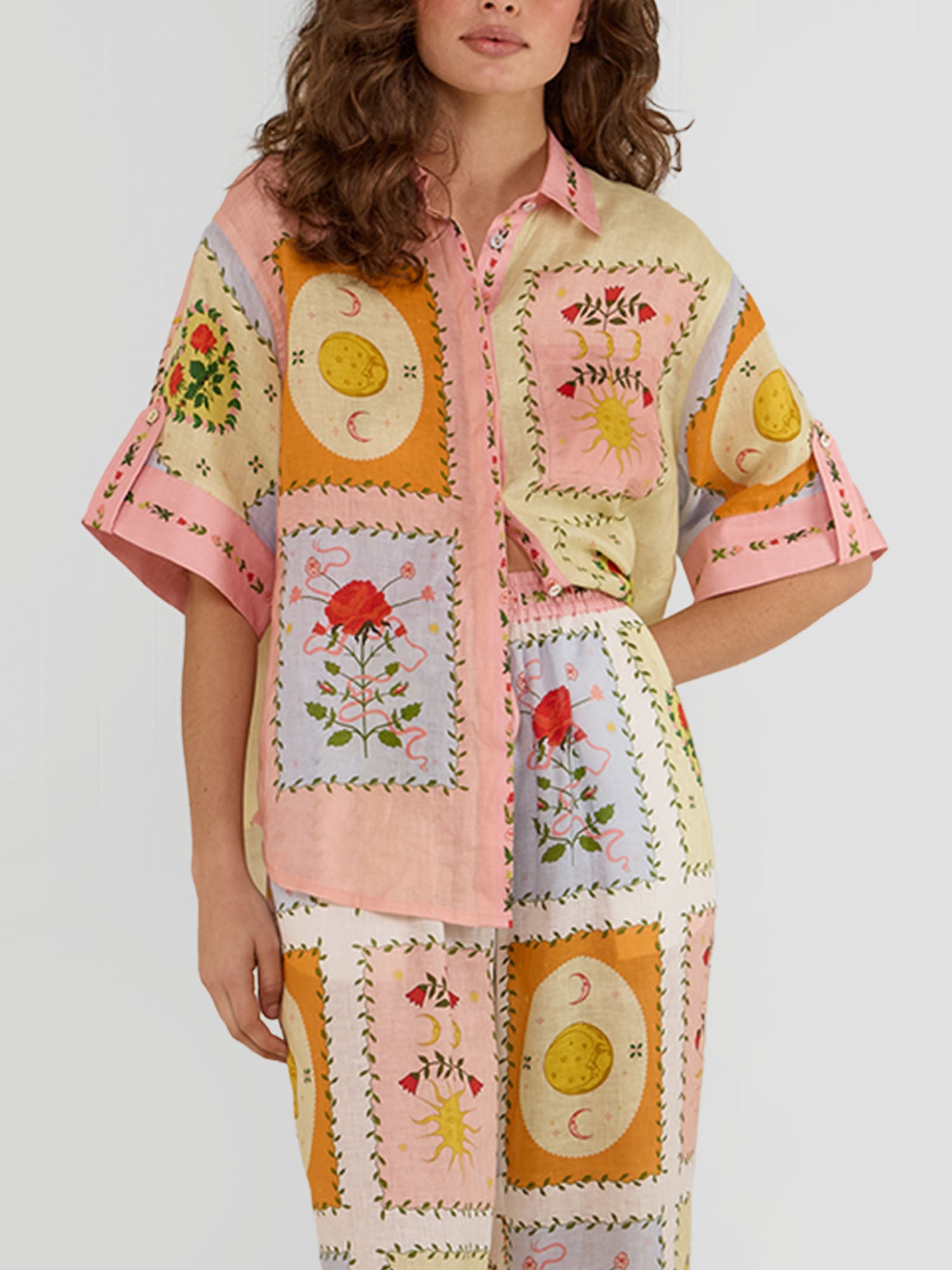 Citrus Garden Relaxed Shirt