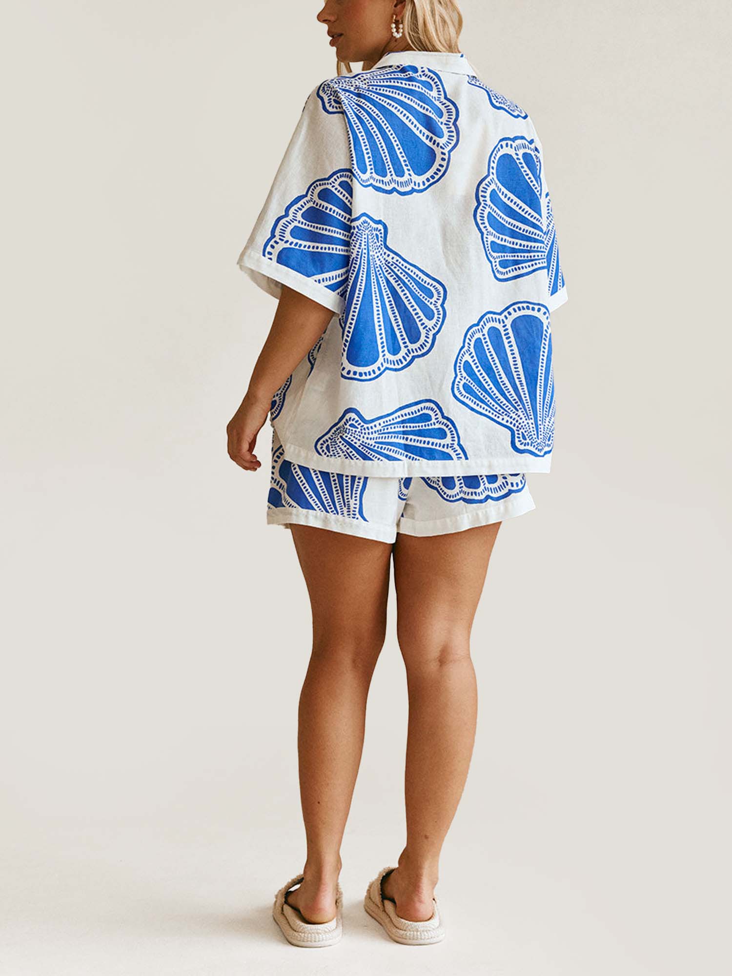 Ocean Breeze Relaxed Shirt & Shorts Set