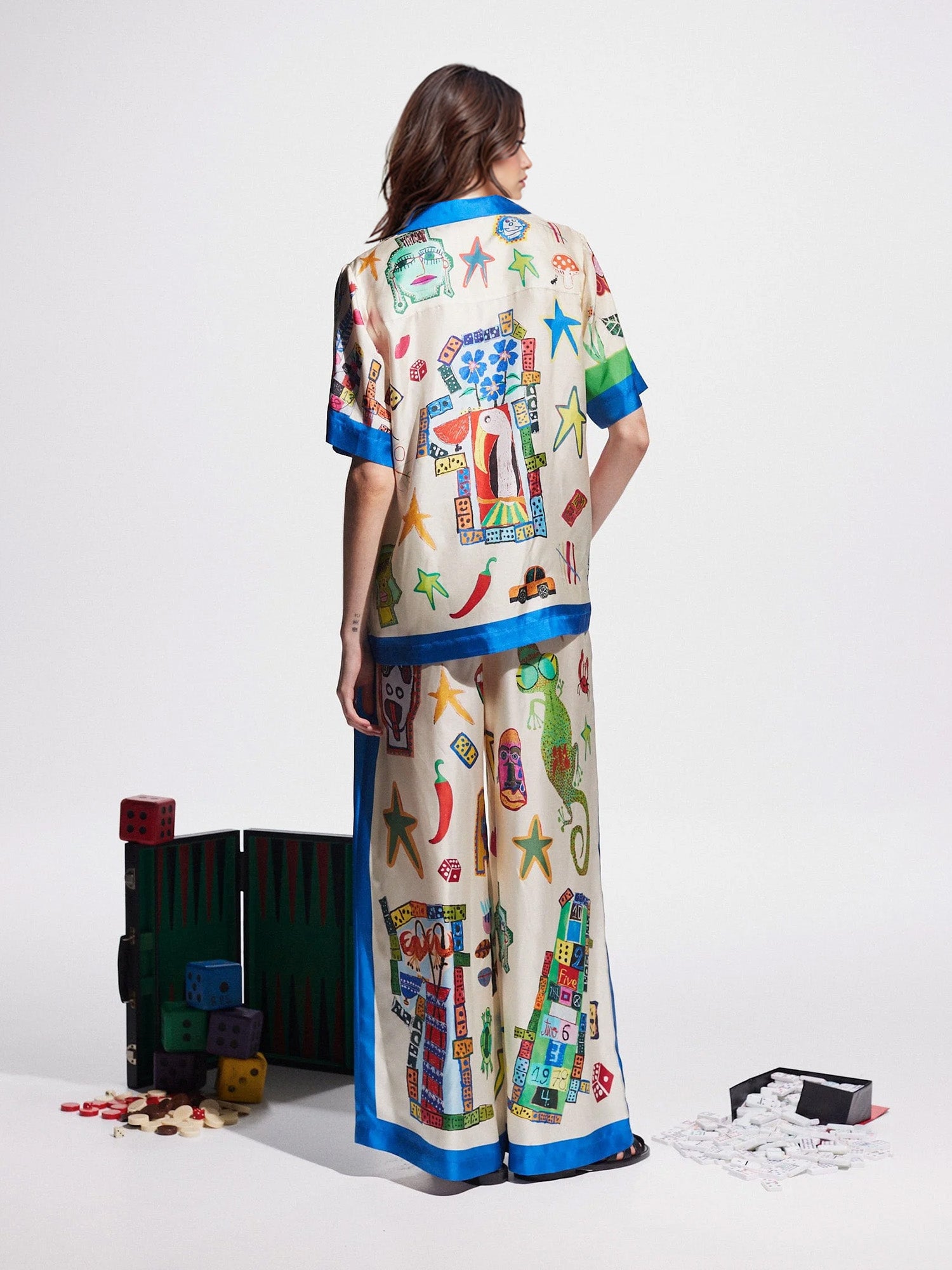 Custom Printed Color Block Shirt