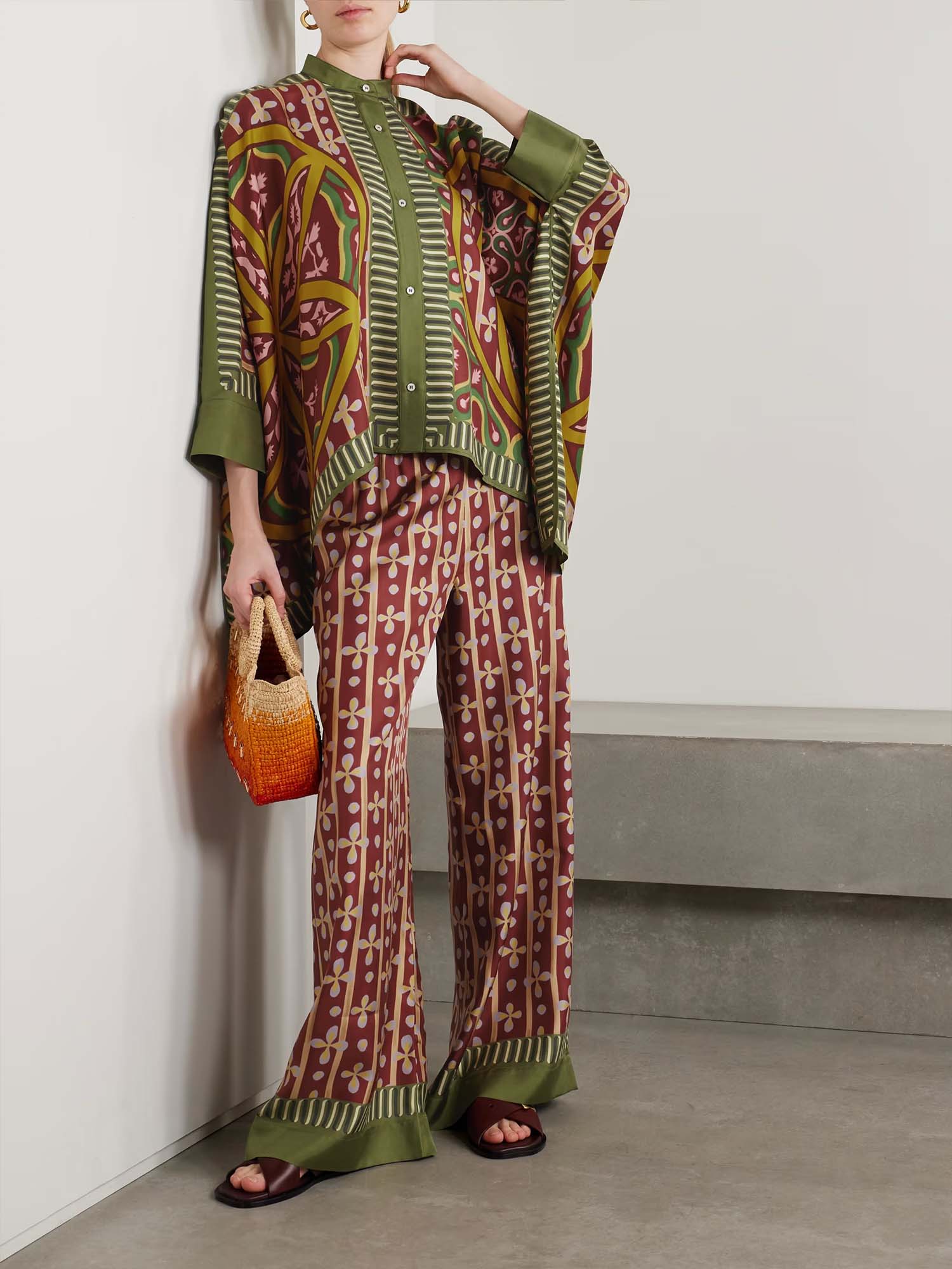 Bohemian Graphic Oversized Shirt