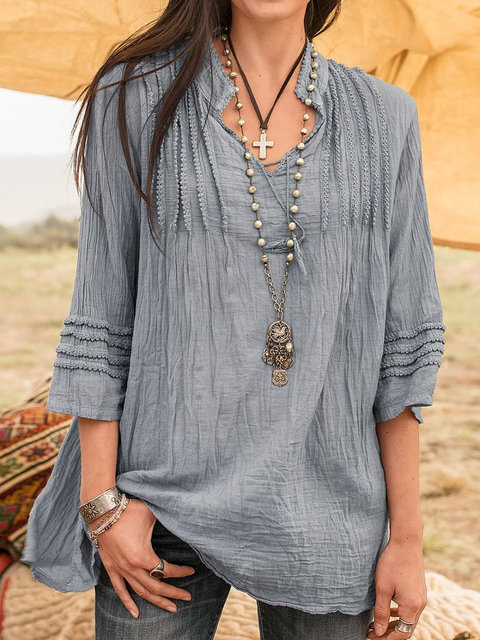 Boho Guipure Lace Shirts 