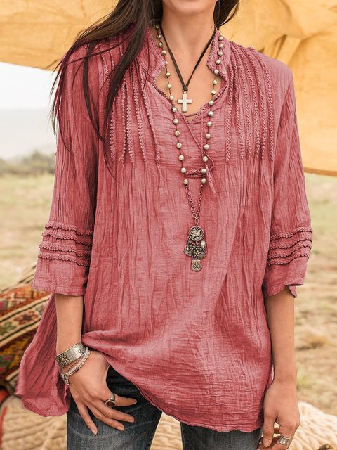 Boho Guipure Lace Shirts 