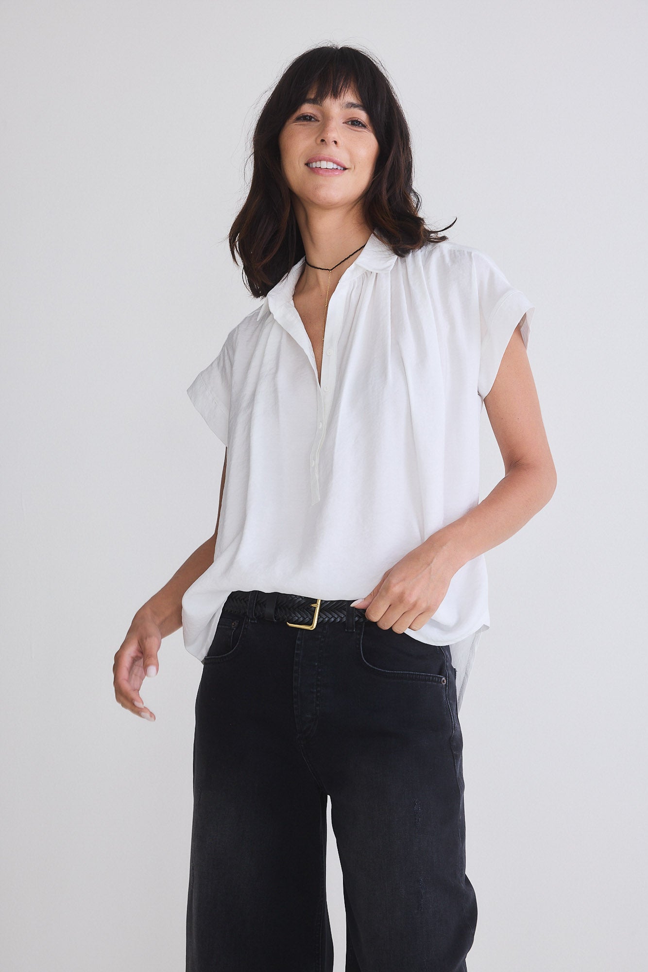 The Nonchalant Oversized Voile Blouse