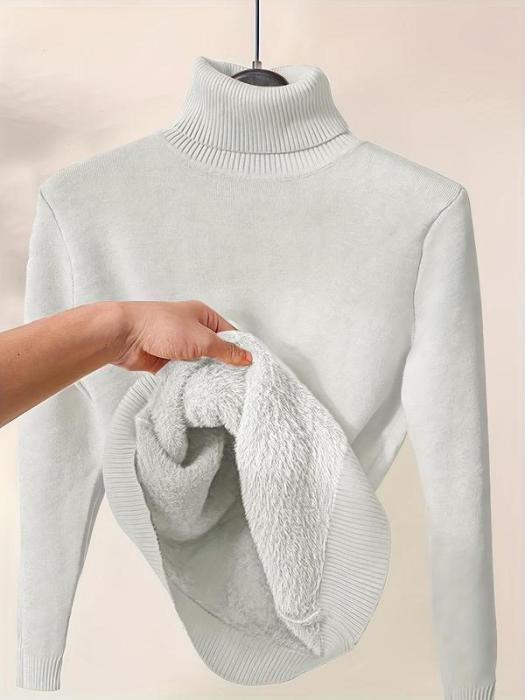 🔥Christmas Sale 60% Off🔥 - Women's Turtleneck Plush Cashmere Sweater